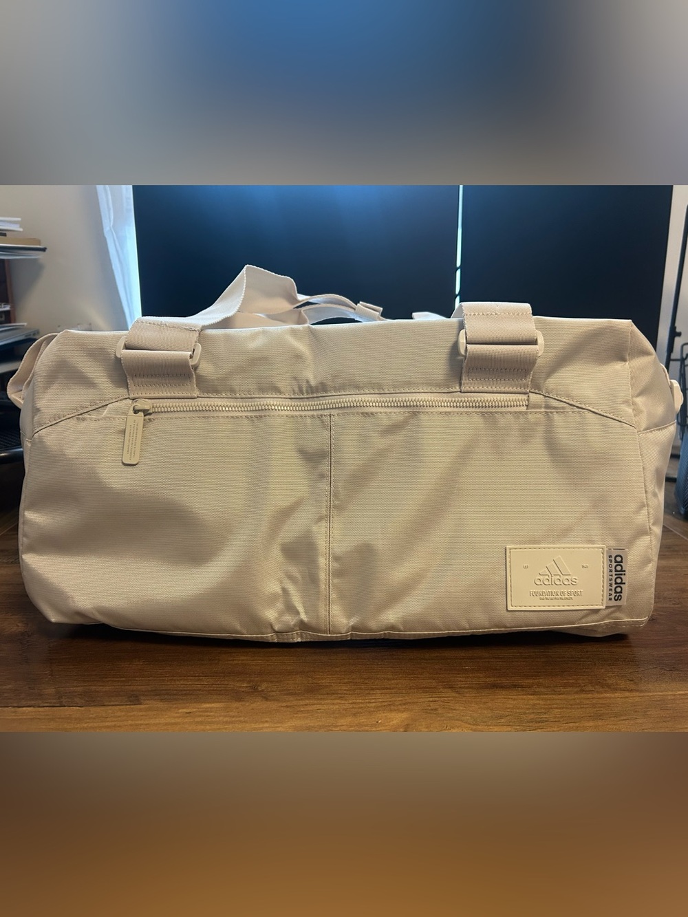 adidas Light Beige Men’s Duffel Bag- Brand New, Never Used